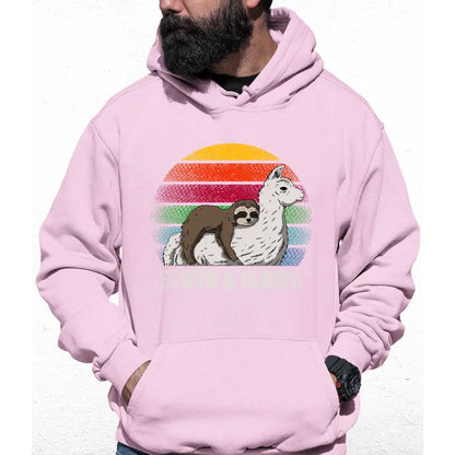 Sloth & Llama Colour Hoodie - Tshirtpark.com