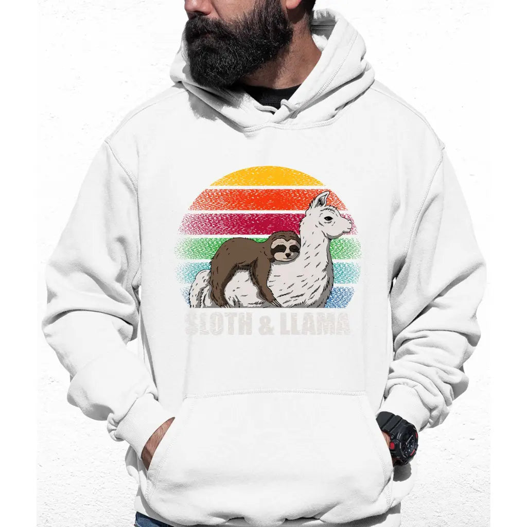 Sloth & Llama Colour Hoodie - Tshirtpark.com