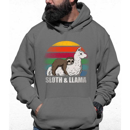 Sloth & Llama Colour Hoodie - Tshirtpark.com