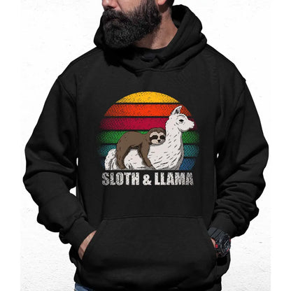 Sloth & Llama Colour Hoodie - Tshirtpark.com