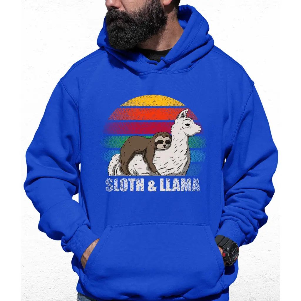 Sloth & Llama Colour Hoodie - Tshirtpark.com