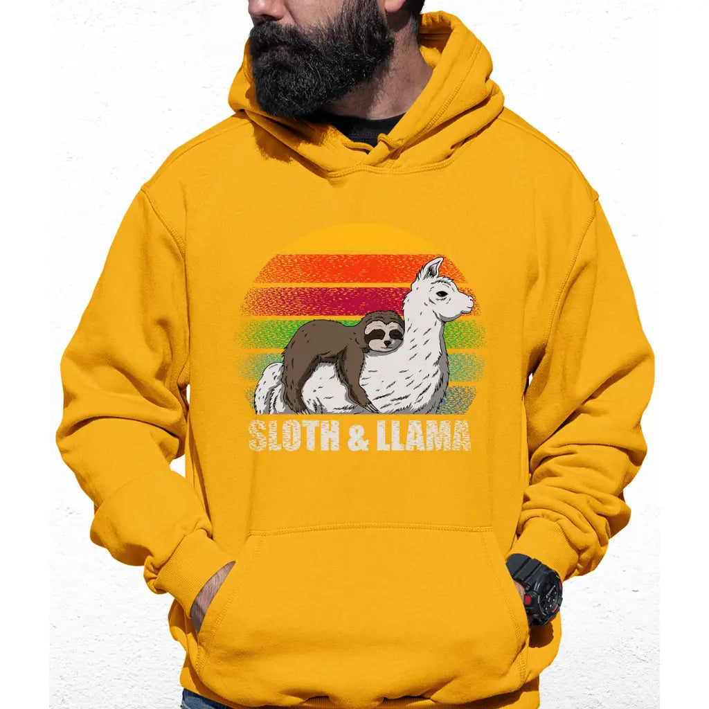 Sloth & Llama Colour Hoodie - Tshirtpark.com