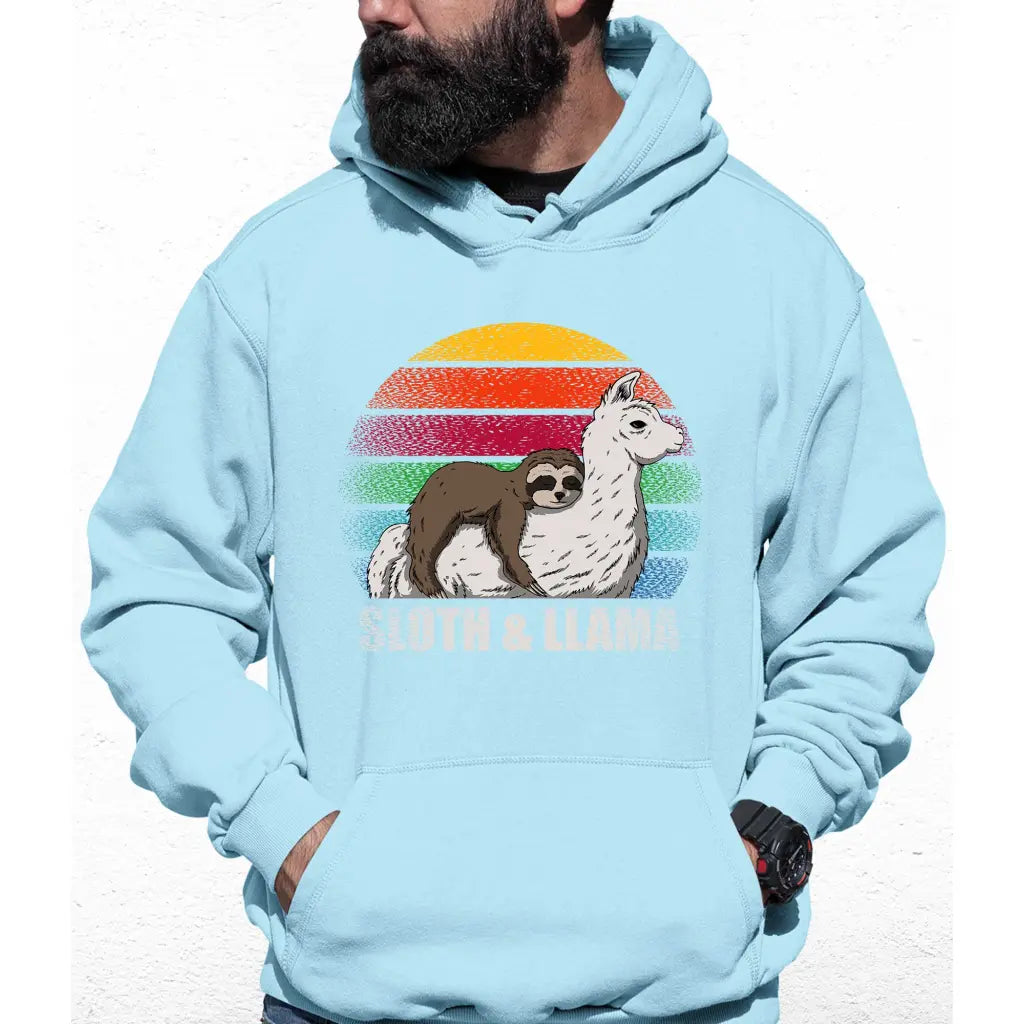 Sloth & Llama Colour Hoodie - Tshirtpark.com