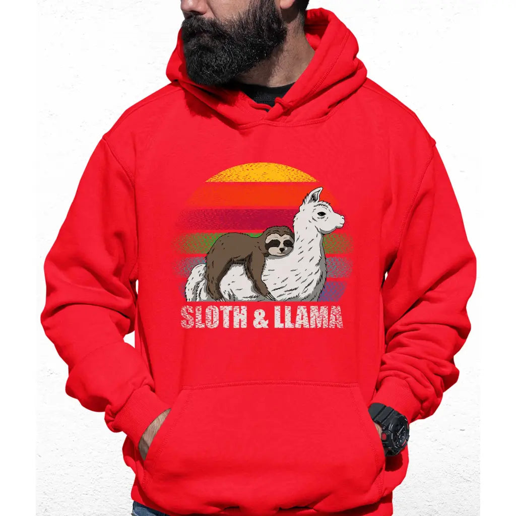 Sloth & Llama Colour Hoodie - Tshirtpark.com