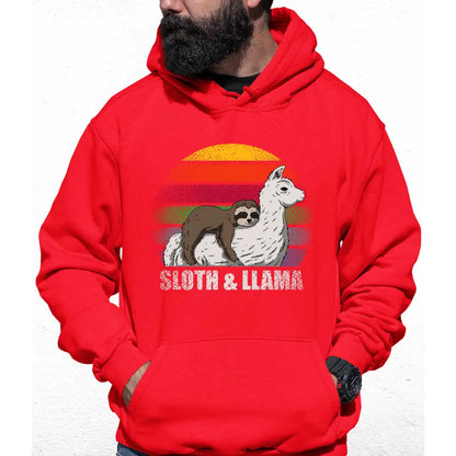 Sloth & Llama Colour Hoodie - Tshirtpark.com