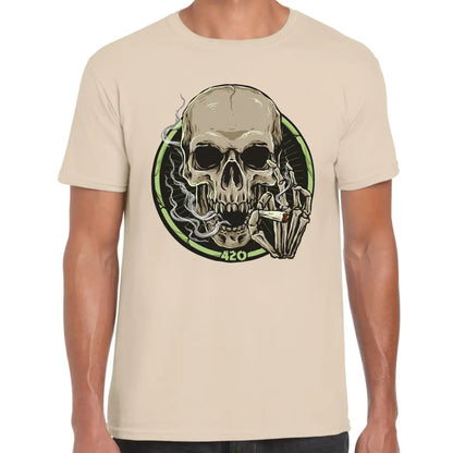 Smoking Skull 420 T-Shirt - Tshirtpark.com