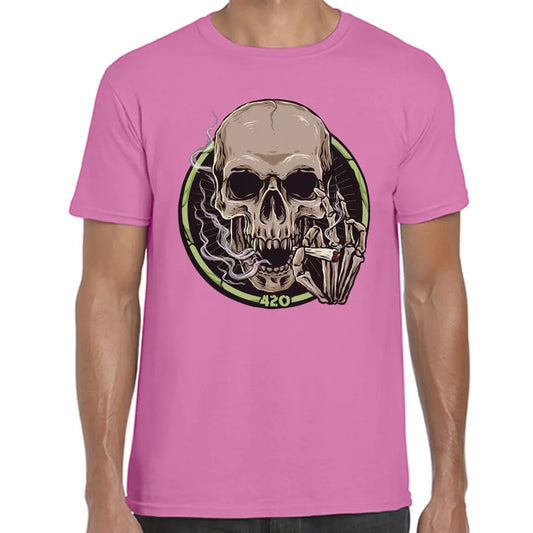 Smoking Skull 420 T-Shirt - Tshirtpark.com