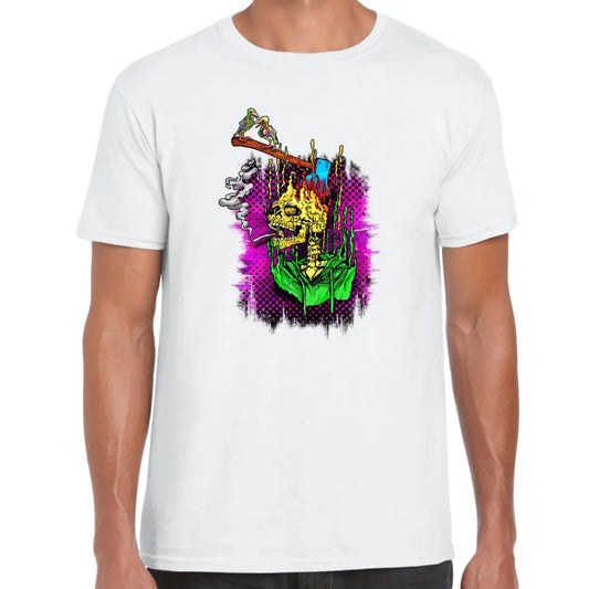 Smoking Skull T-Shirt - Tshirtpark.com