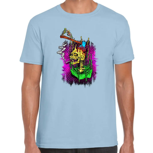 Smoking Skull T-Shirt - Tshirtpark.com