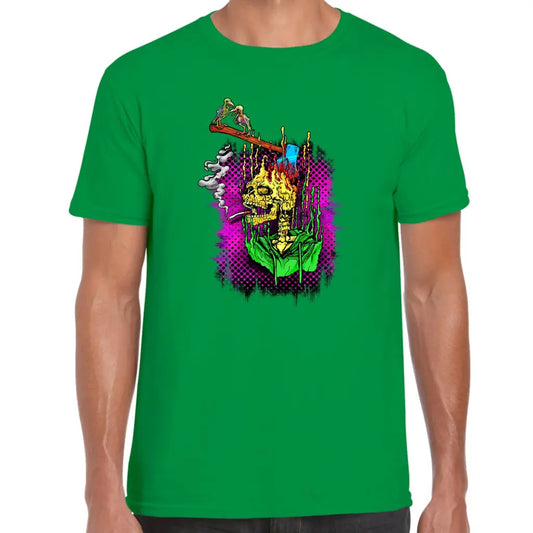 Smoking Skull T-Shirt - Tshirtpark.com