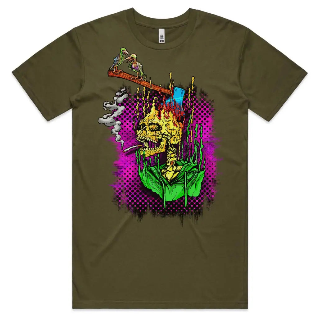 Smoking Skull T-Shirt - Tshirtpark.com