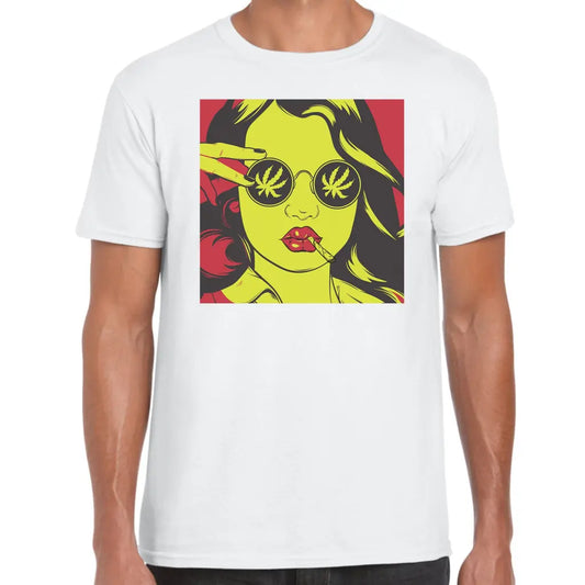 Smoking With Glasses T-Shirt - Tshirtpark.com