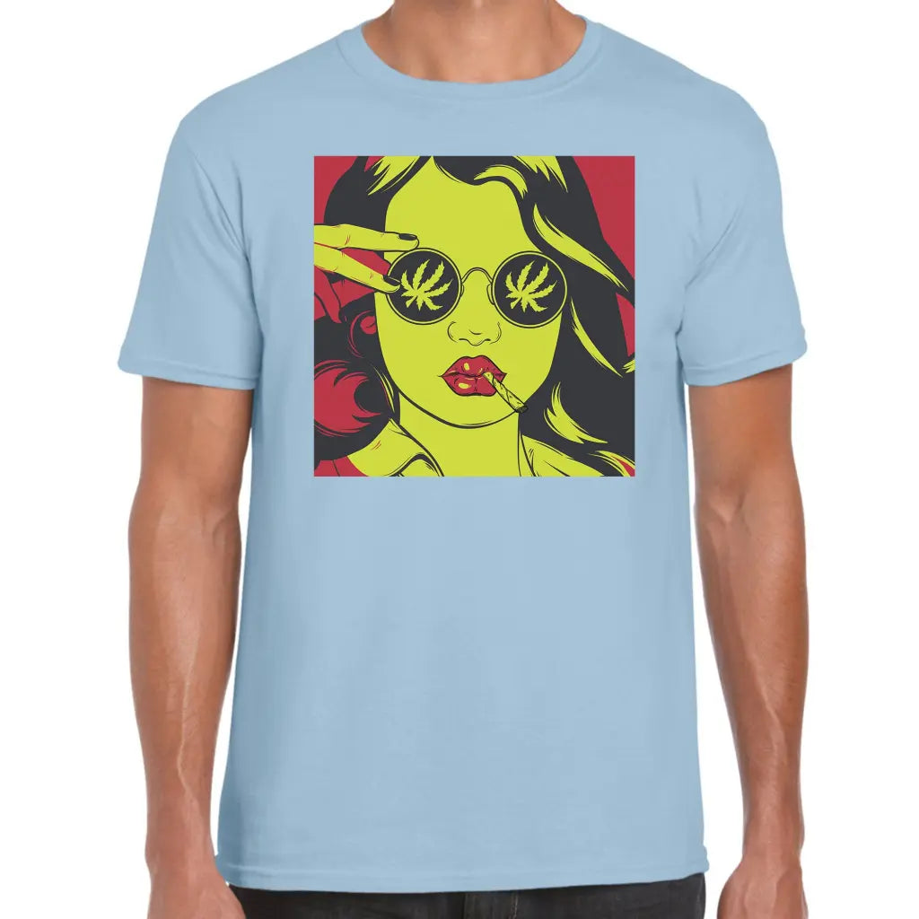 Smoking With Glasses T-Shirt - Tshirtpark.com