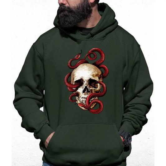 Snake Skull Colour Hoodie - Tshirtpark.com