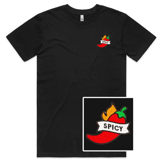 Spicy Embroidered T-Shirt - Tshirtpark.com