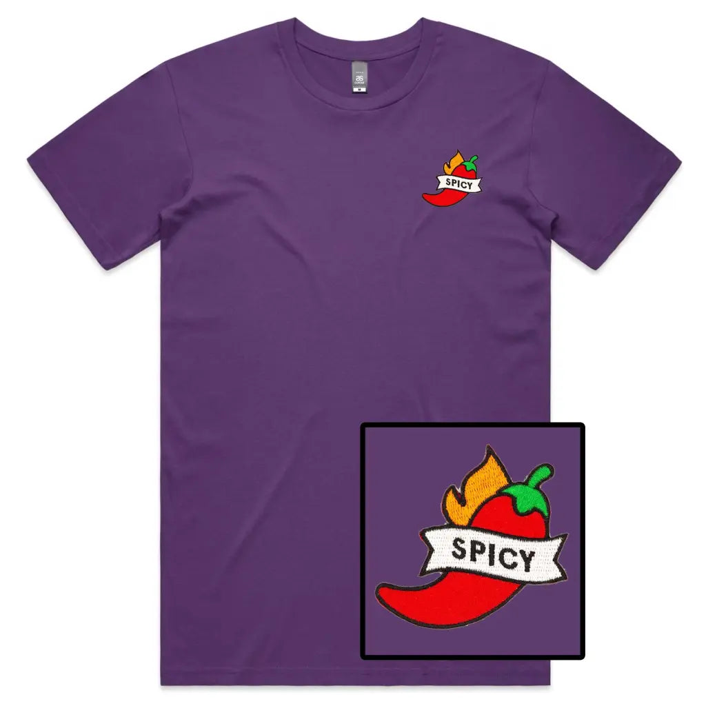 Spicy Embroidered T-Shirt - Tshirtpark.com