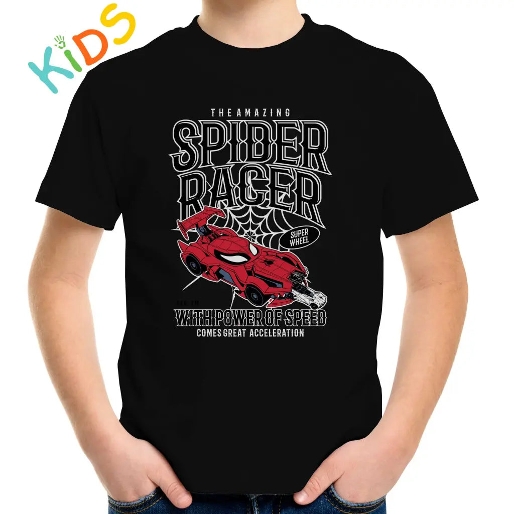 Spider Racer Kids T-shirt - Tshirtpark.com