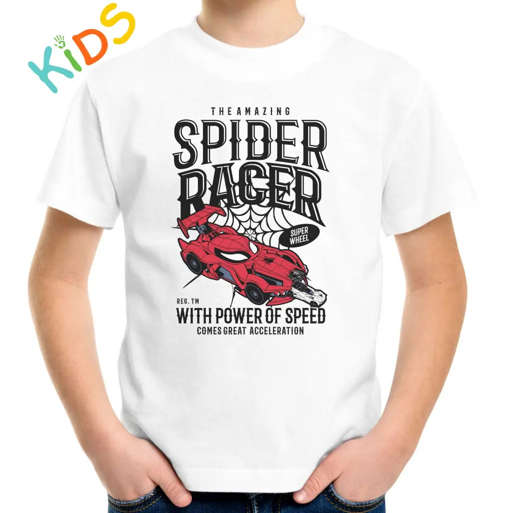 Spider Racer Kids T-shirt - Tshirtpark.com