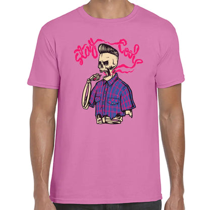 Stay Cool Rockabilly Skeleton T-Shirt - Tshirtpark.com