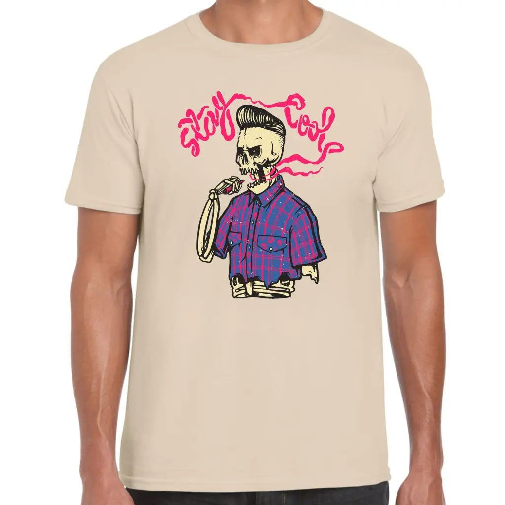 Stay Cool Rockabilly Skeleton T-Shirt - Tshirtpark.com