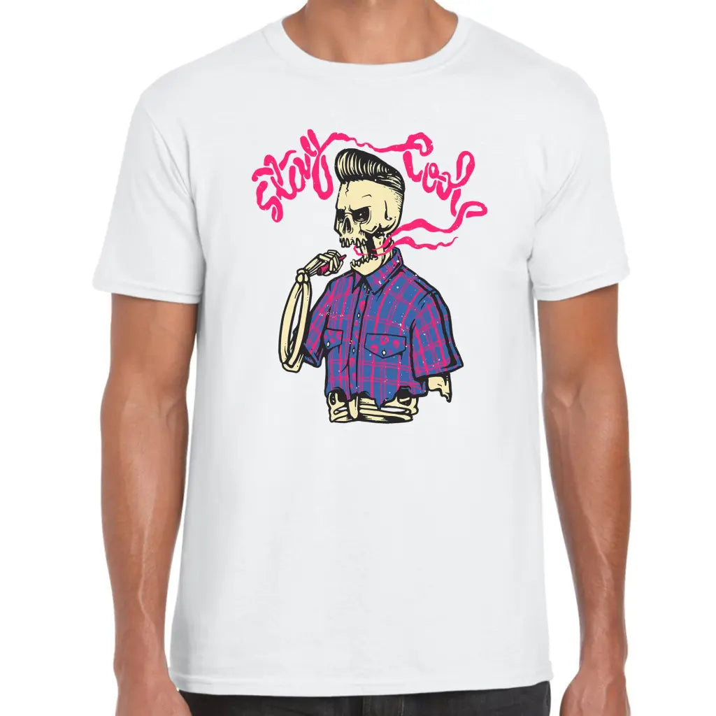 Stay Cool Rockabilly Skeleton T-Shirt - Tshirtpark.com