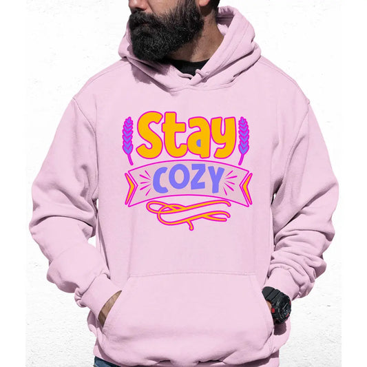 Stay Cozy Slogan Colour Hoodie - Tshirtpark.com