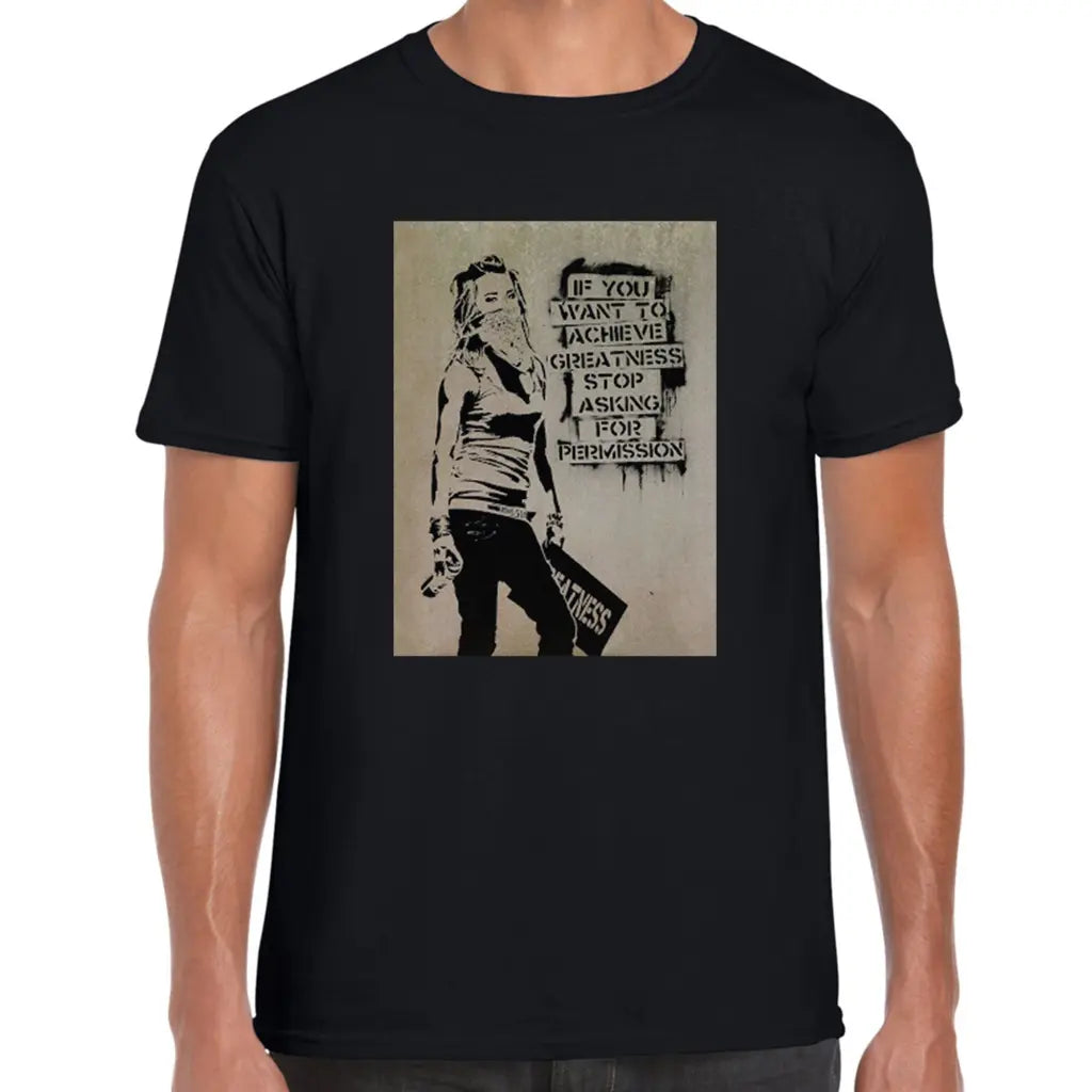 Stop Asking For Permission Banksy T-Shirt - Tshirtpark.com