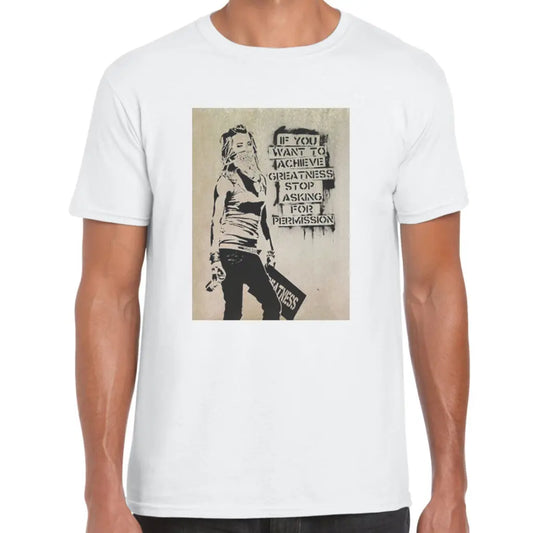 Stop Asking For Permission Banksy T-Shirt - Tshirtpark.com