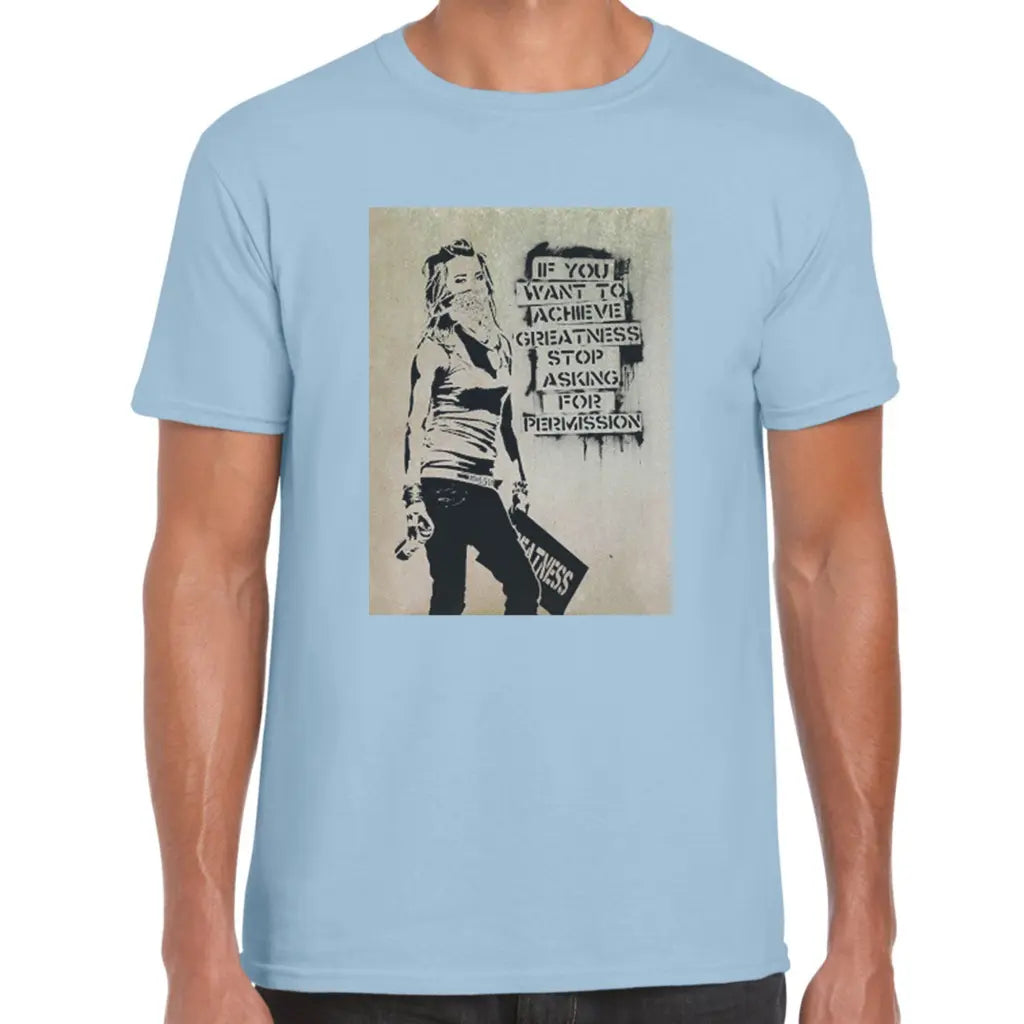 Stop Asking For Permission Banksy T-Shirt - Tshirtpark.com