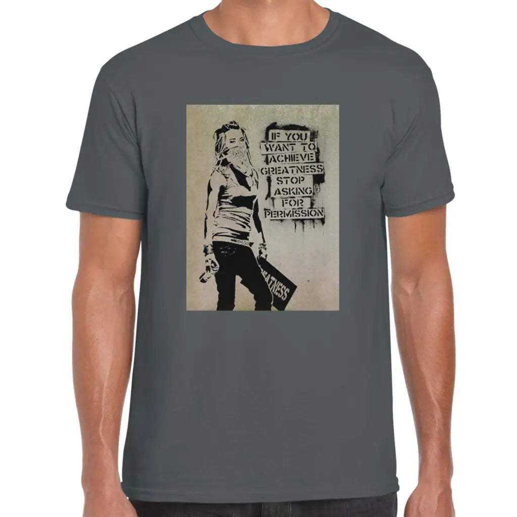 Stop Asking For Permission Banksy T-Shirt - Tshirtpark.com