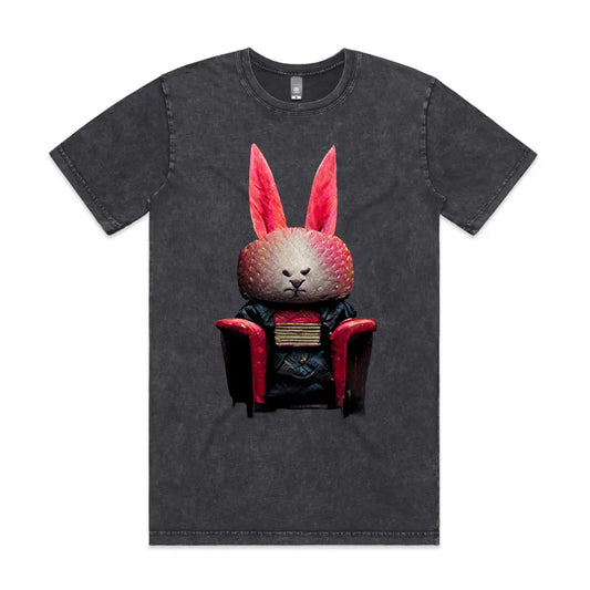 Strawberry Bunny Stone Wash T-Shirt - Tshirtpark.com