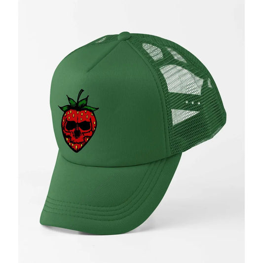 Strawberry Skull Trucker Cap - Tshirtpark.com