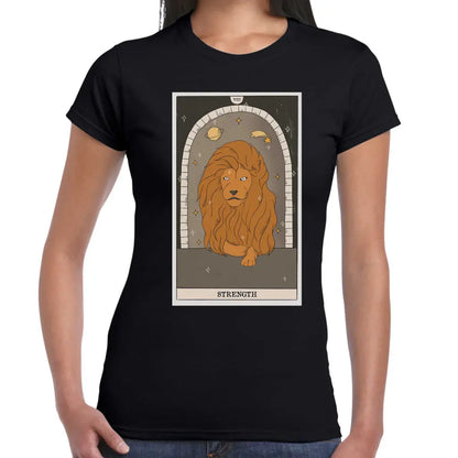 Strength Big Lion Ladies T-shirt - Tshirtpark.com