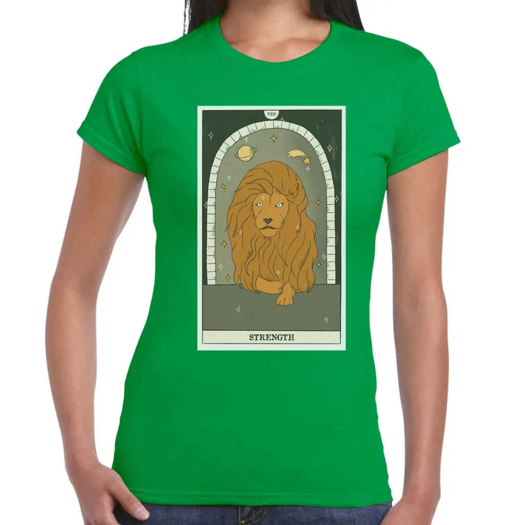 Strength Big Lion Ladies T-shirt - Tshirtpark.com
