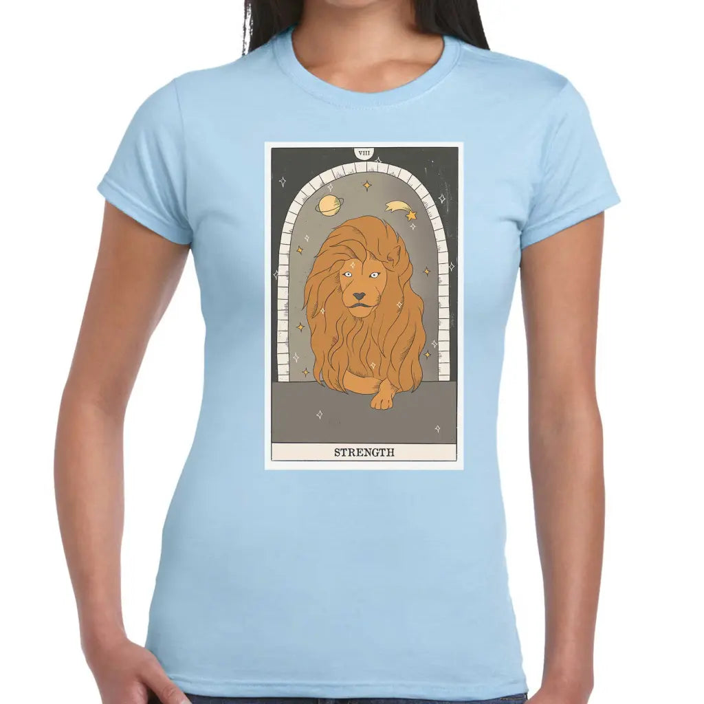 Strength Big Lion Ladies T-shirt - Tshirtpark.com