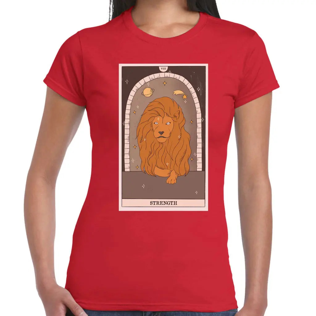 Strength Big Lion Ladies T-shirt - Tshirtpark.com