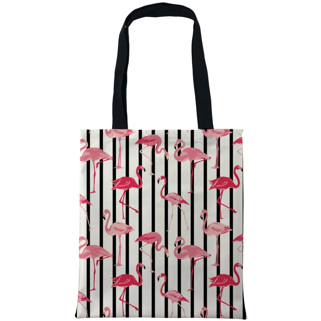 Stripe Flamingos Bags - Tshirtpark.com
