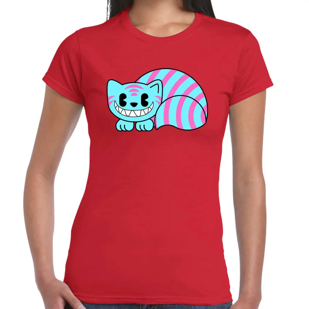 Stripey Cat Ladies T-shirt - Tshirtpark.com