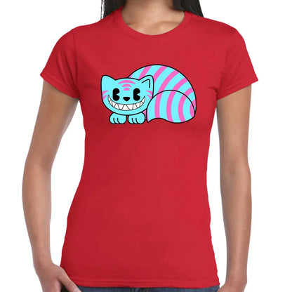 Stripey Cat Ladies T-shirt - Tshirtpark.com