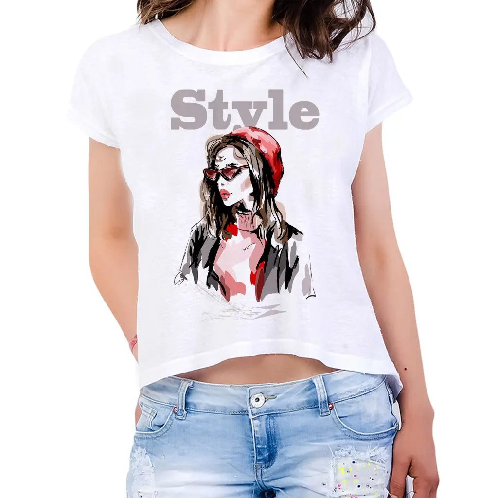 Style Girl Womens Crop Tee - Tshirtpark.com