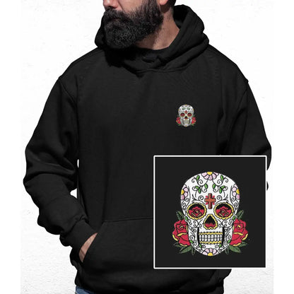 Sugar Skull Embroidered Colour Hoodie - Tshirtpark.com