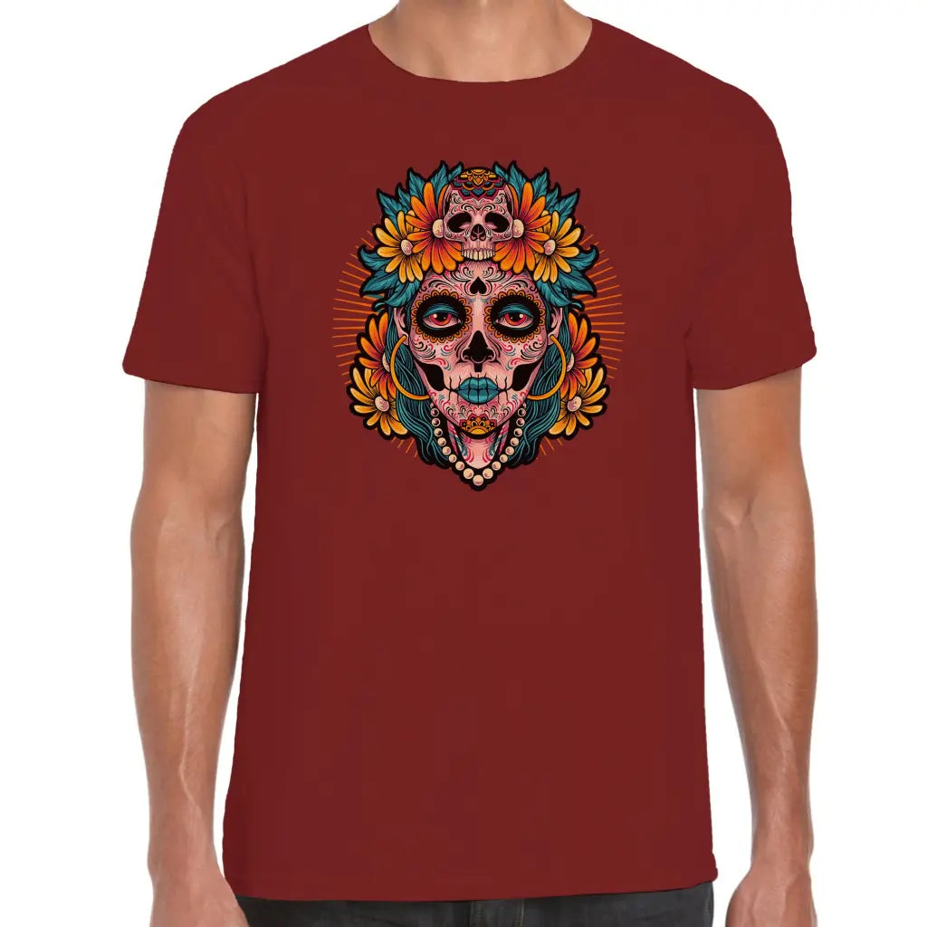 Sugar Skull Lady T-Shirt - Tshirtpark.com