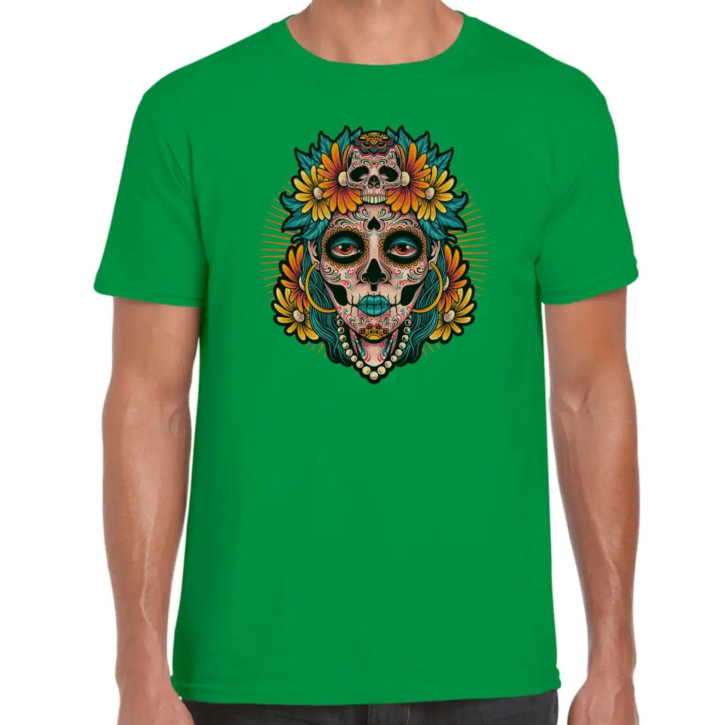 Sugar Skull Lady T-Shirt - Tshirtpark.com