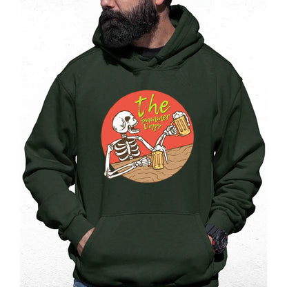 Summer Day Skeleton Colour Hoodie - Tshirtpark.com