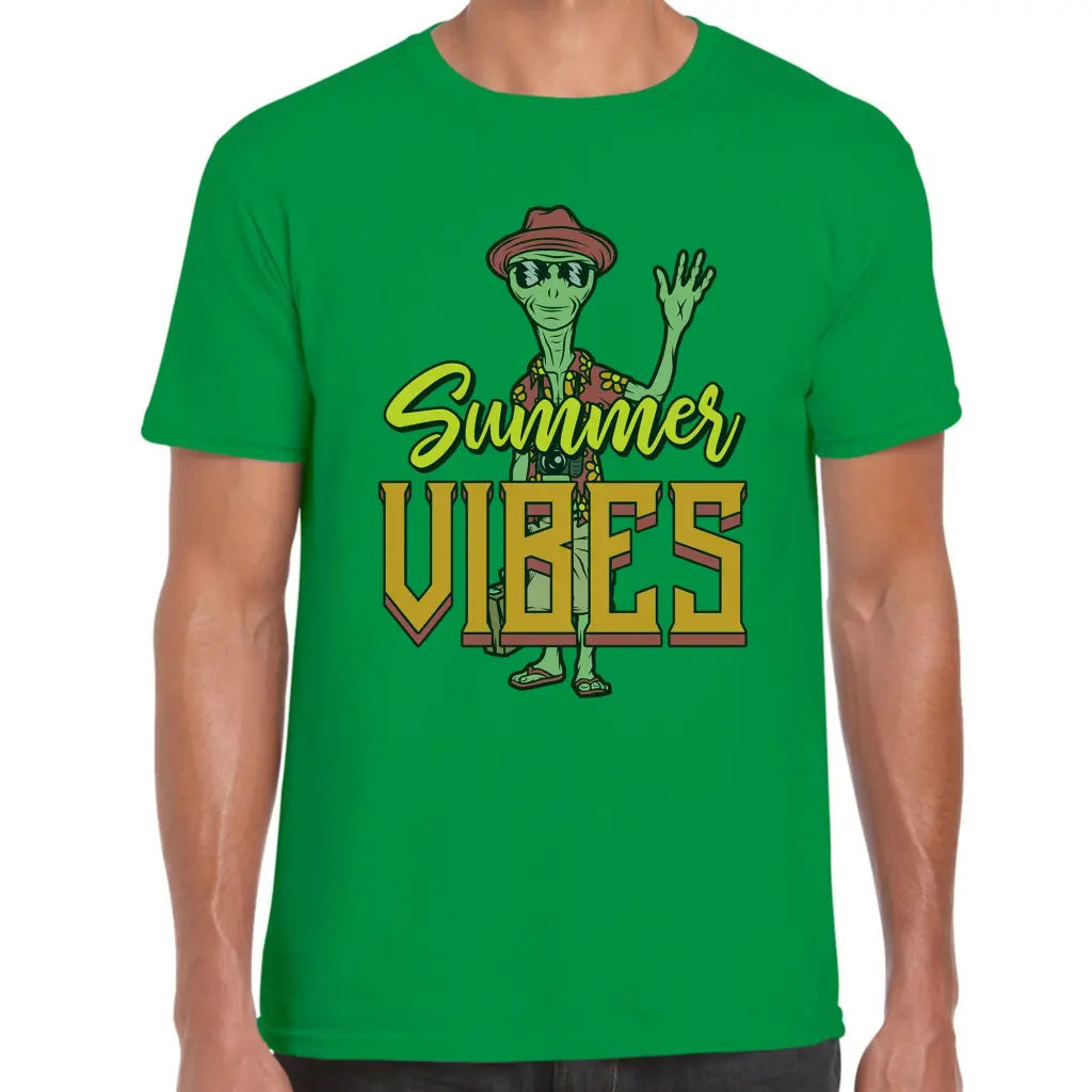 Summer Vibes Alien T-Shirt - Tshirtpark.com