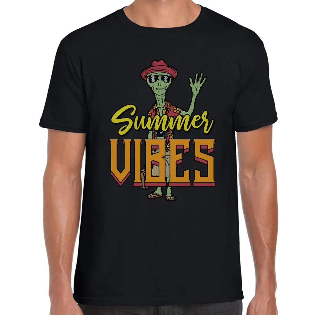 Summer Vibes Alien T-Shirt - Tshirtpark.com