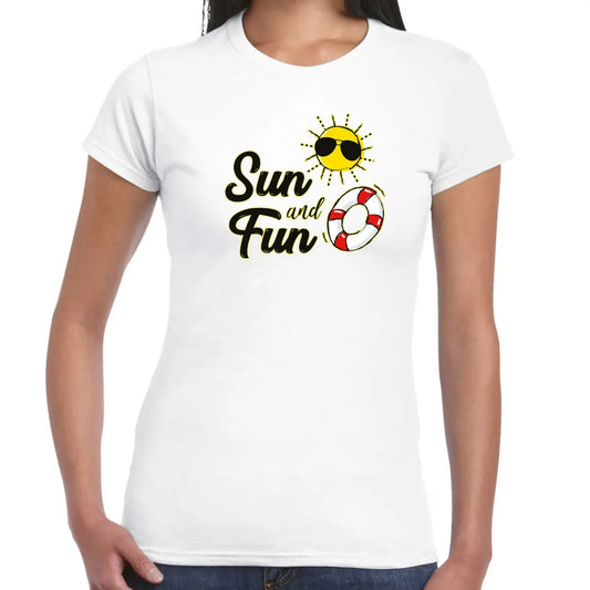 Sun And Fun Ladies T-shirt - Tshirtpark.com