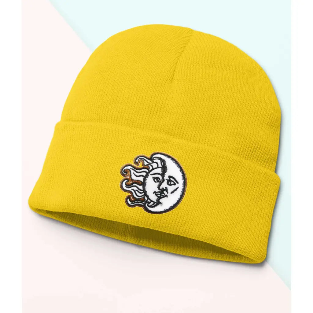 Sun and Moon Smile Beanie - Tshirtpark.com