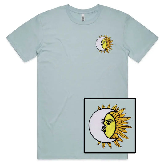 Sun & Moon Embroidered T-Shirt - Tshirtpark.com