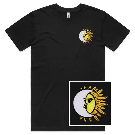 Sun & Moon Embroidered T-Shirt - Tshirtpark.com